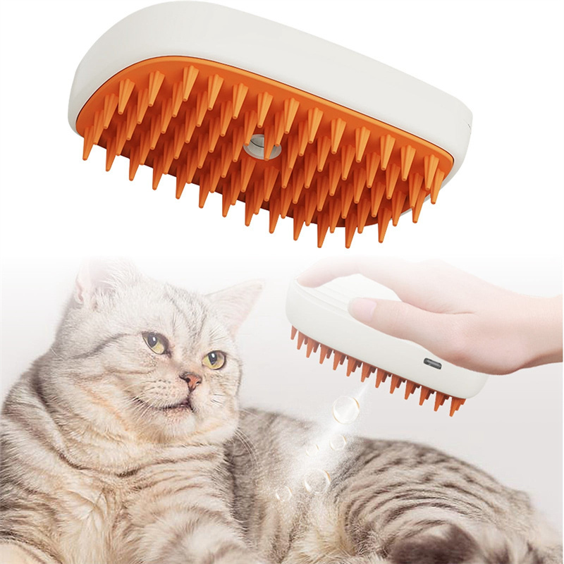 Petvex USB Rechargeable Steam Pet Grooming Brush – Self-Cleaning Comb Tool - Image 5