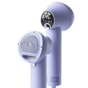 2-in-1 Pet Hair Dryer & Brush – Quiet Dog & Cat Grooming Dryer